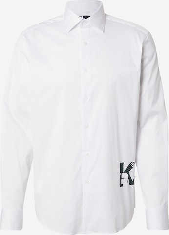 balta Karl Lagerfeld Standartinis modelis Marškiniai: priekis