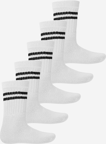MT Athletic Socks 'Tennis' in White: front