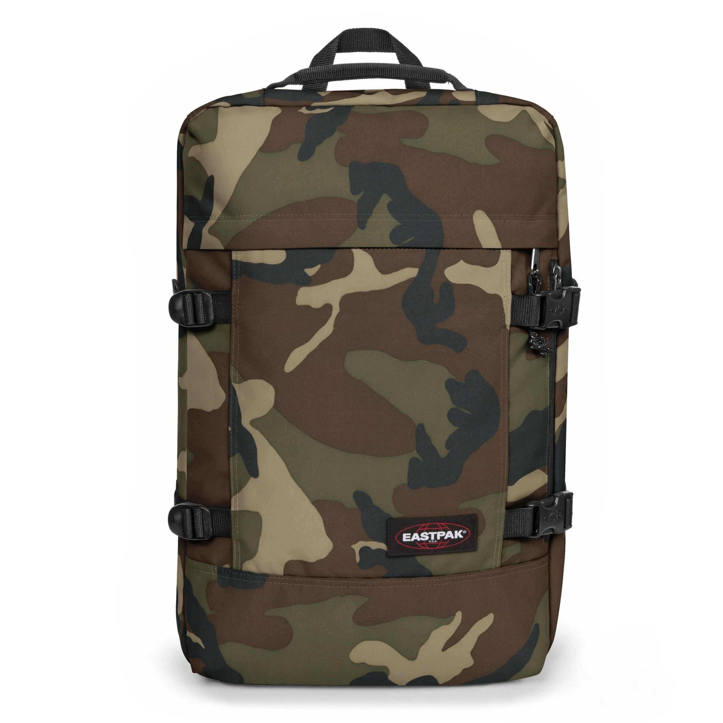 EASTPAK Vabaajakott 'Travelpack', värv roheline: eest vaates