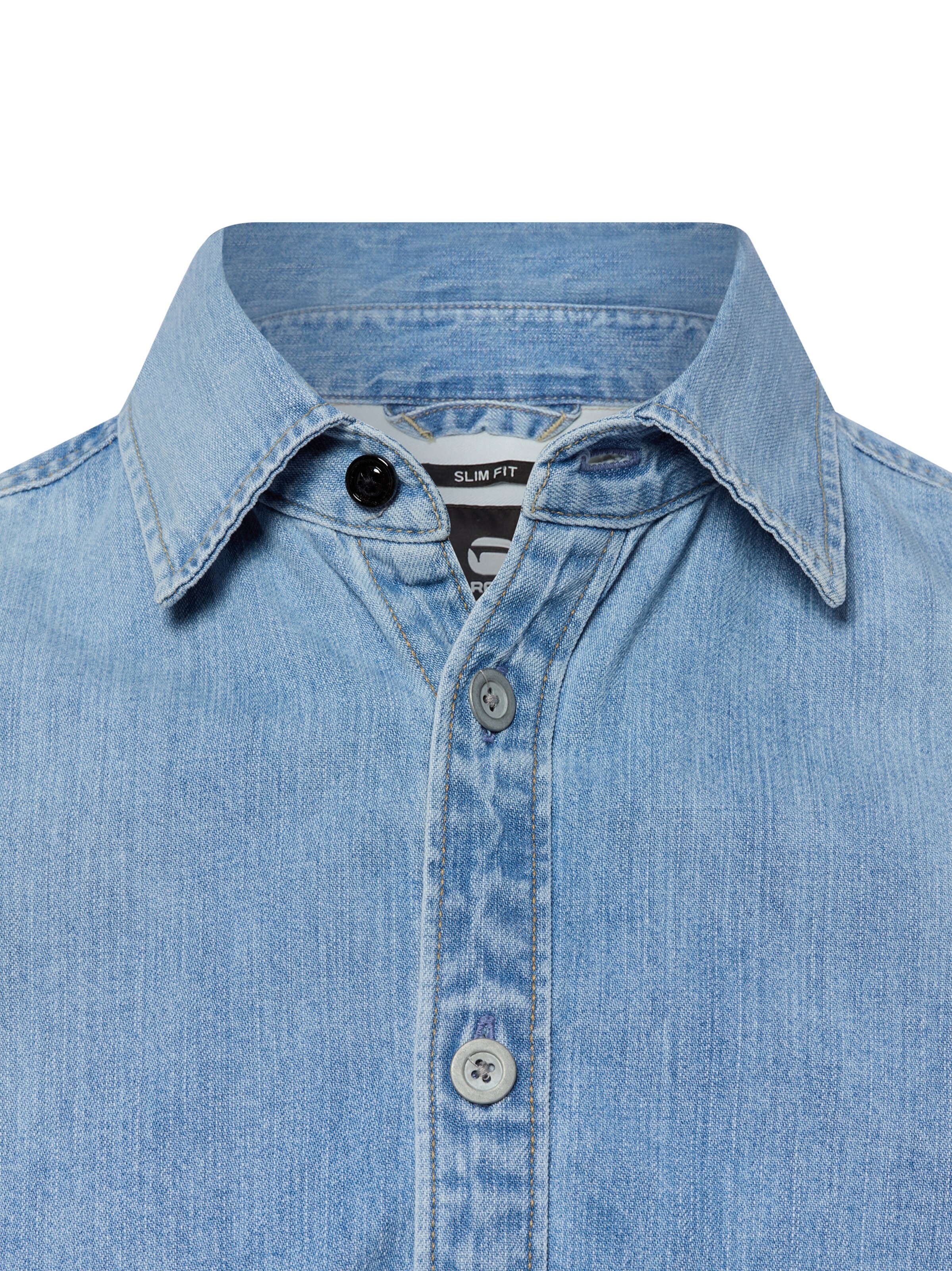 G-STAR Slim fit Overhemd 'Asinart 80Z' in Blauw