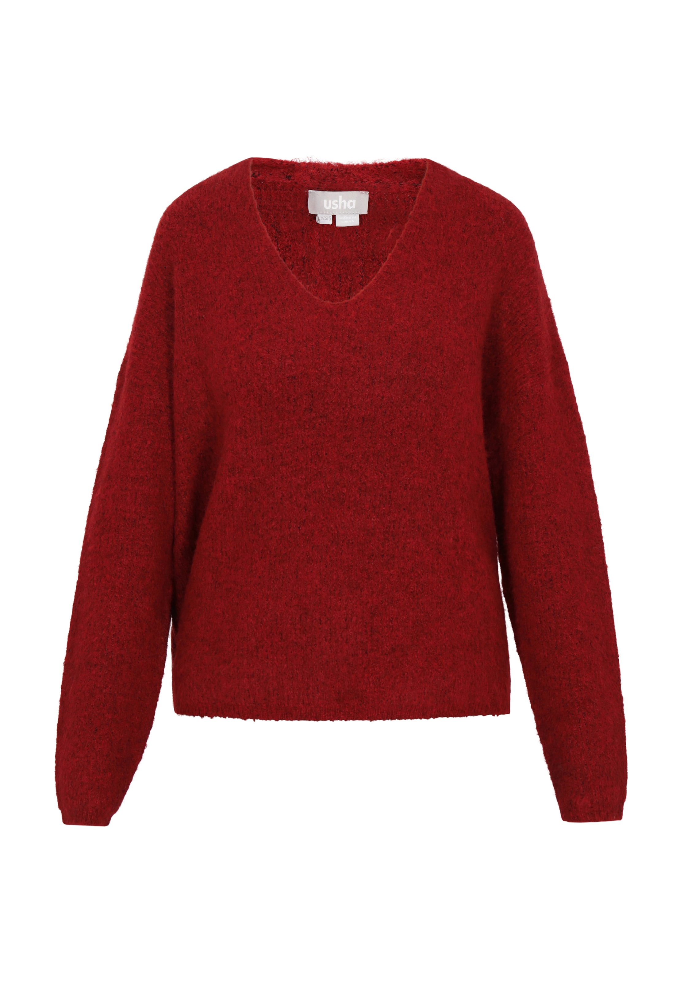 raudona Usha Megztinis: priekis