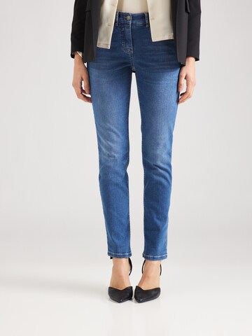 Coupe slim Jean GERRY WEBER en bleu : devant