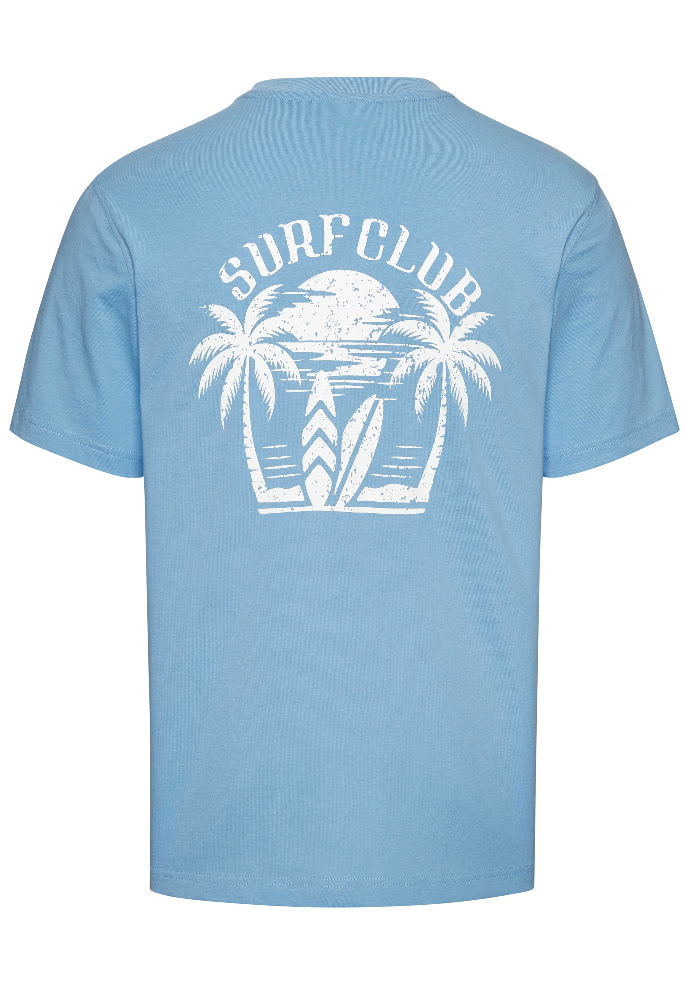BEACH TIME Shirt in Blau