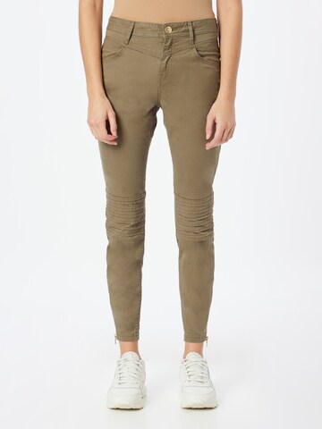 River Island Slimfit Broek in Groen: voorkant