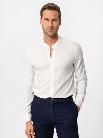 Antioch Slim fit Overhemd 'Luigi' in Beige