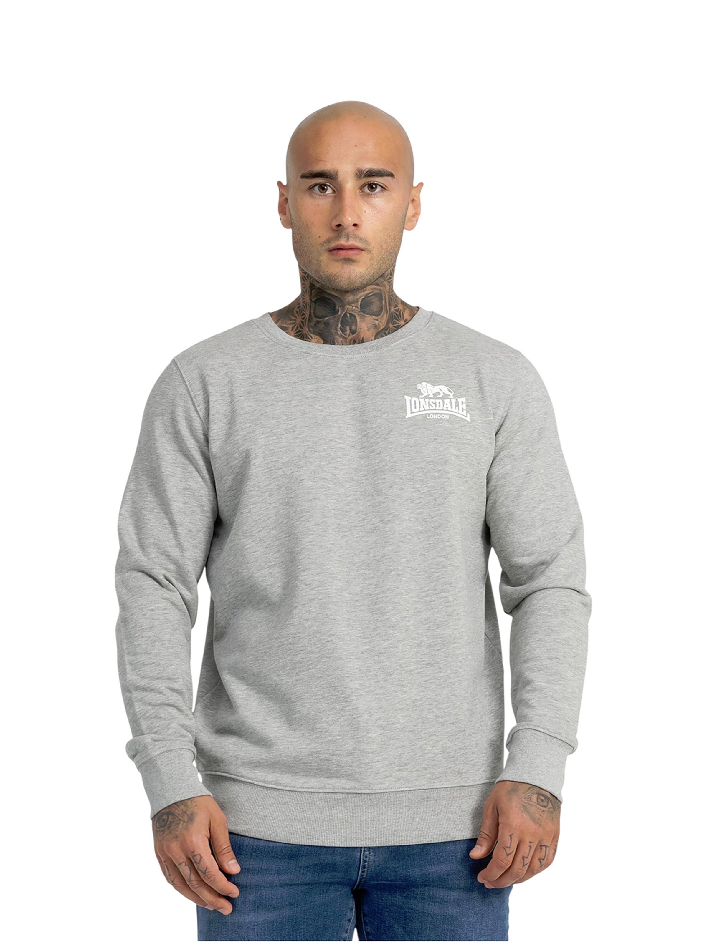 LONSDALE Sweatshirt 'Longridge' in Grey