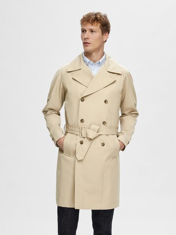 SELECTED HOMME Between-Seasons Coat 'Archive' in Beige: front