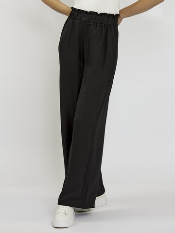 FRESHLIONS Wide leg Pants in Black: front