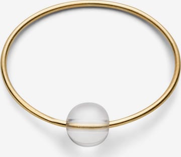 Jukserei Ring 'Birthstone April - Clear Quartz' i guld: forside