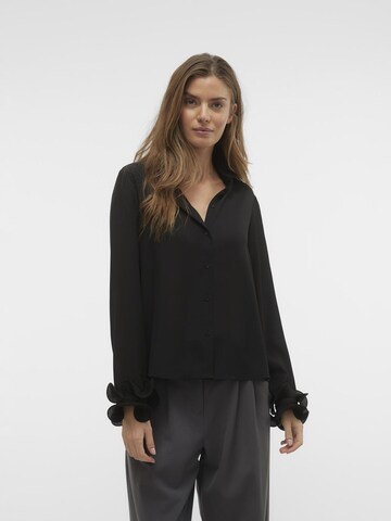 VERO MODA Blouse in Zwart: voorkant