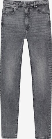 Jeans de la Pull&Bear pe gri: față