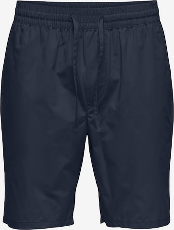 Only & Sons Regular Broek 'LINUS' in Blauw: voorkant