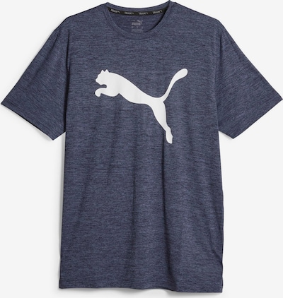 PUMA Performance Shirt 'TRAIN FAV HEATHER CAT' in mottled blue / White, Item view