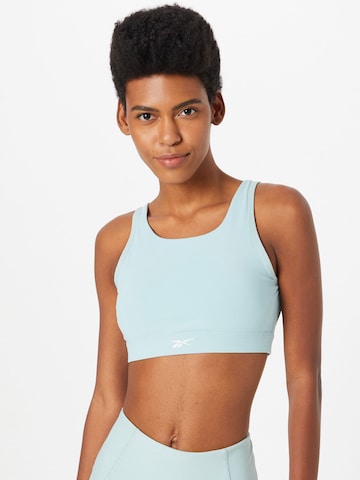 Bustier Soutien-gorge de sport Reebok en bleu : devant