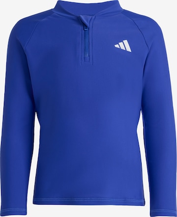 ADIDAS SPORTSWEAR Funktionsshirt 'LONG SLEEVES ZIP RASHGUARD' in Blau: Vorderseite