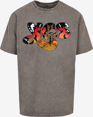 F4NT4STIC T-Shirt 'Yes Ra Logo' in Grau: Vorderseite