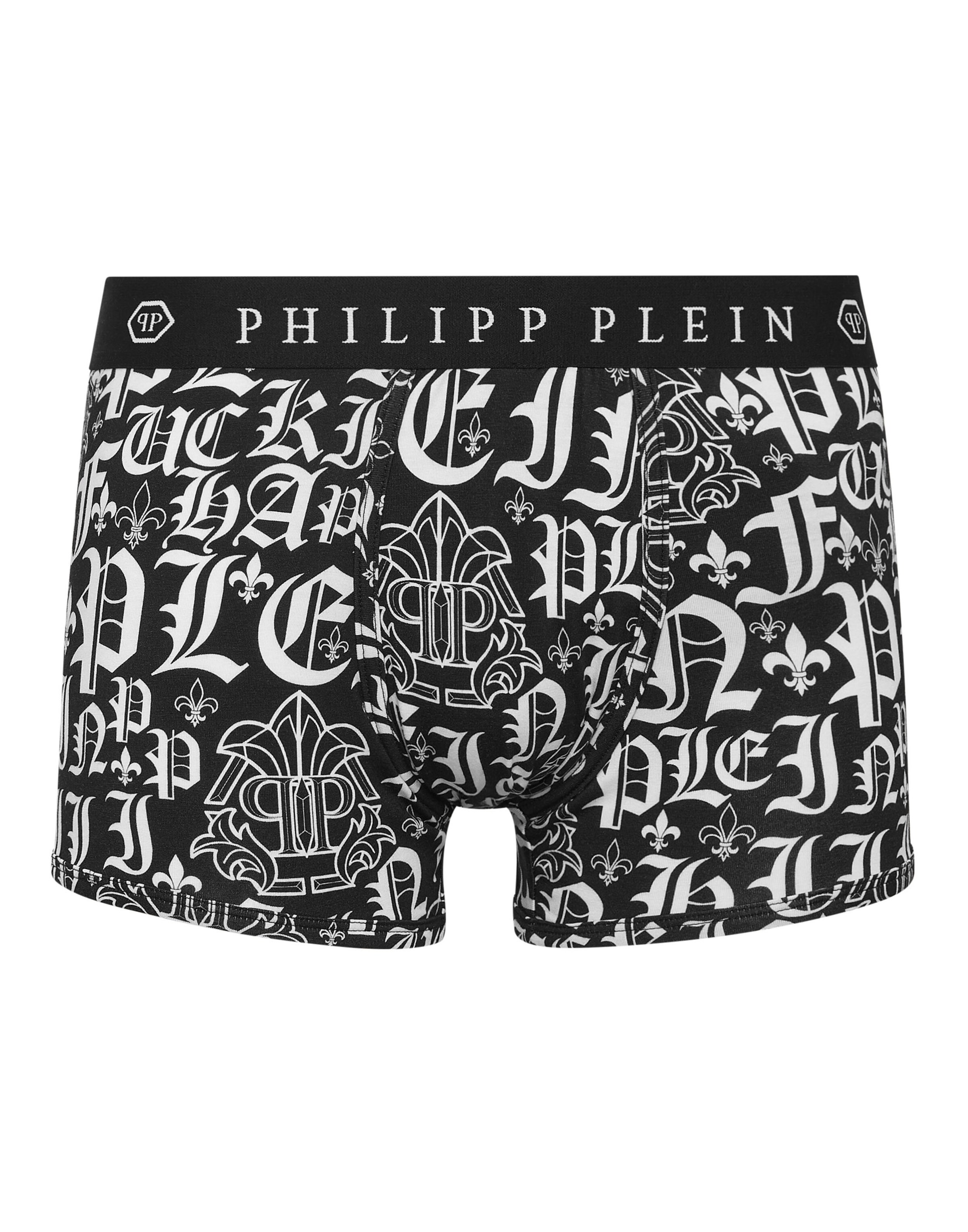 Boxer di Philipp Plein in nero: frontale