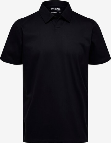 T-Shirt 'Hector' SELECTED HOMME en noir : devant