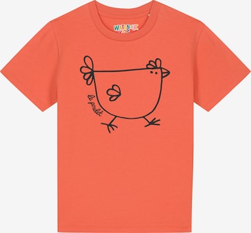 Maglietta 'Le Poulet - Das Huhn' di watabout.kids in arancione: frontale
