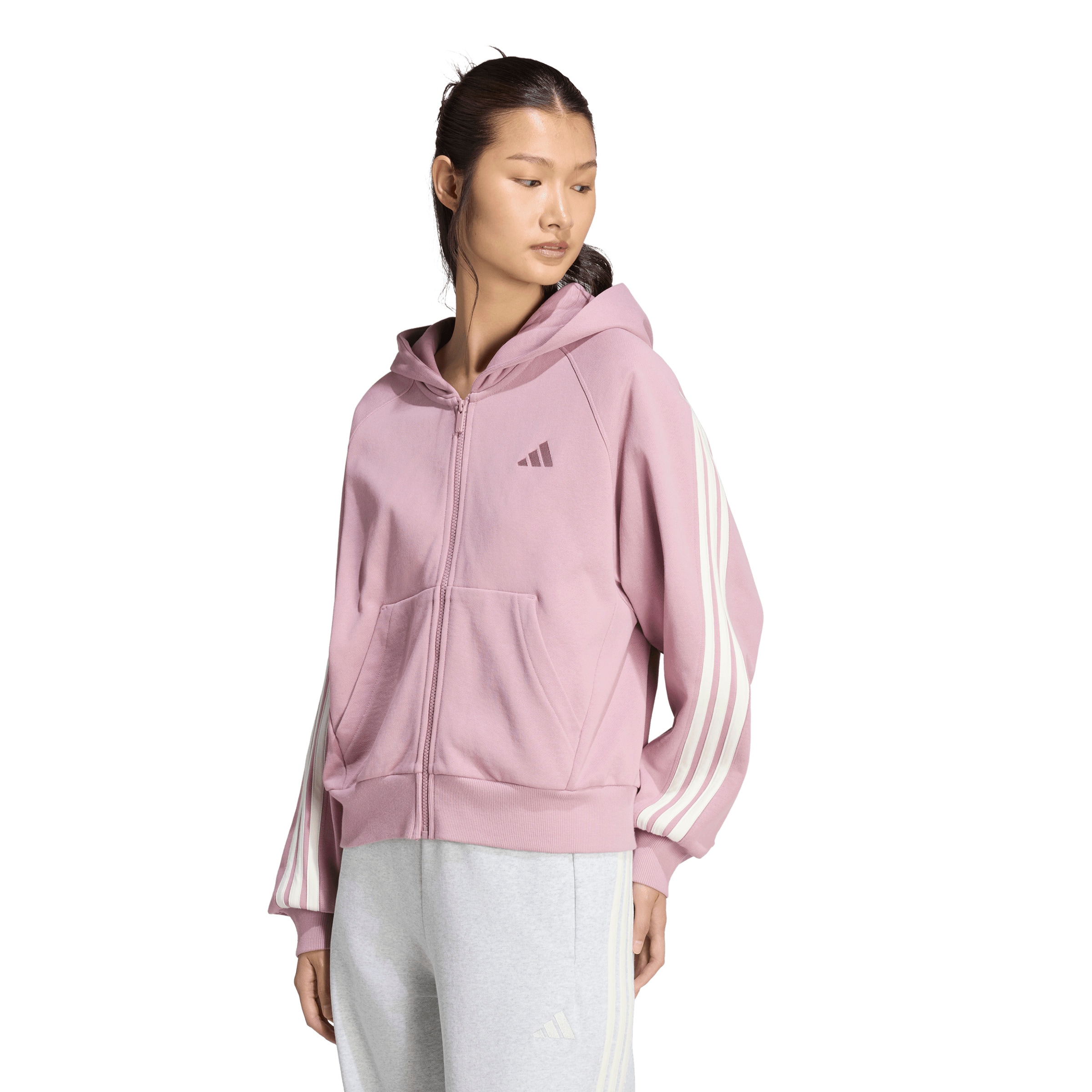 ADIDAS SPORTSWEAR Αθλητική ζακέτα φούτερ 'AK' σε λιλά: μπροστά