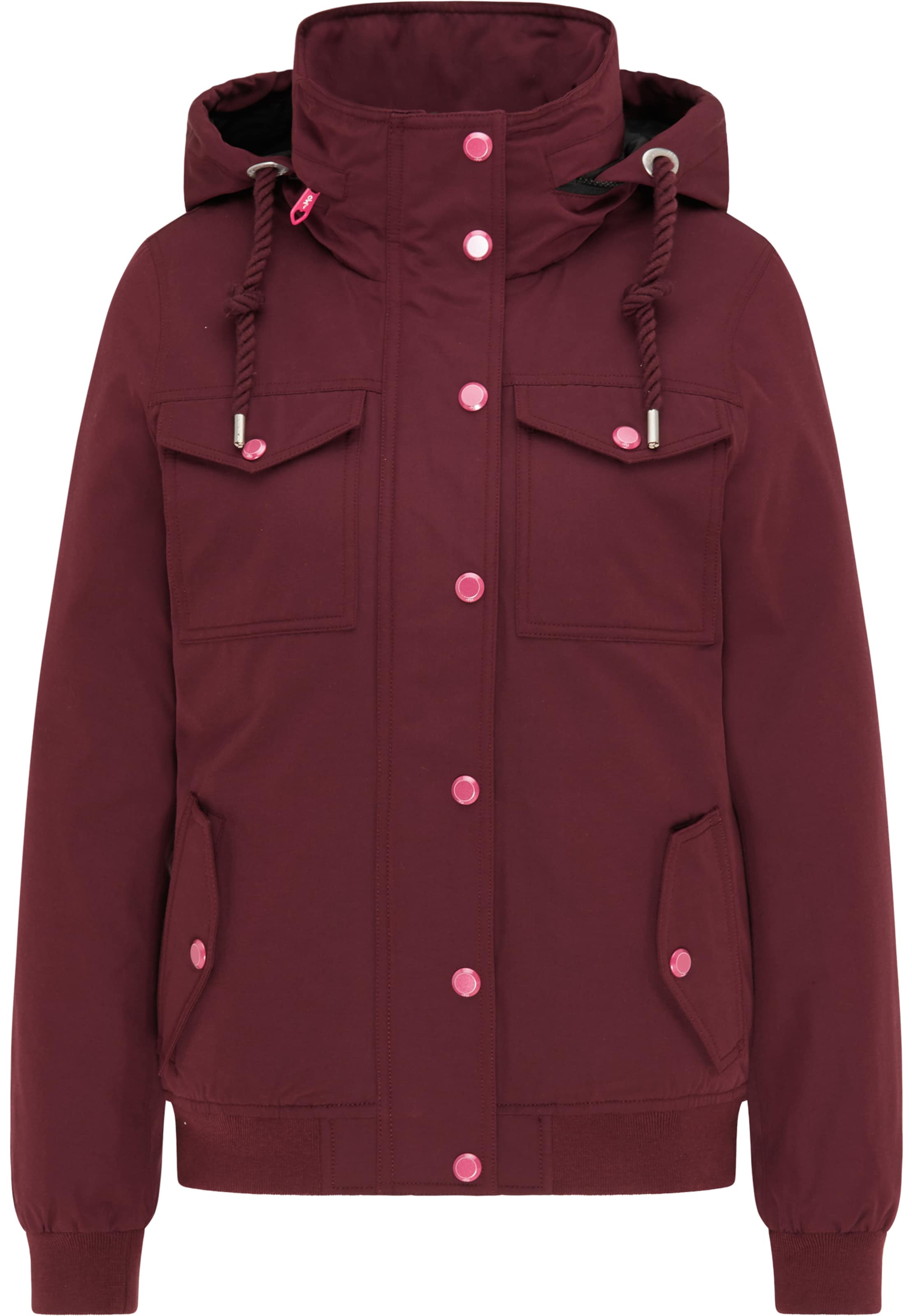 Žieminė striukė iš MYMO, spalva – vyšninė spalva, Prekių apžvalga