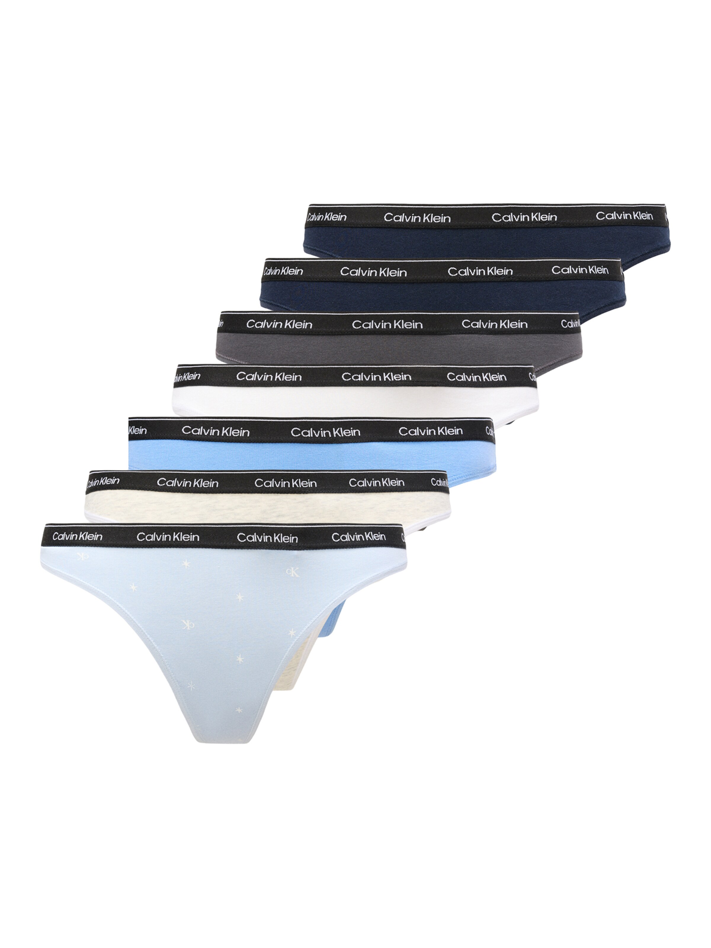 Tanga de la Calvin Klein Underwear pe bej: față