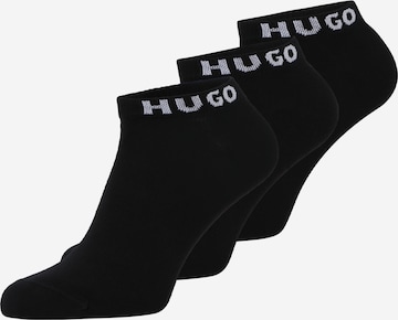 Chaussettes HUGO Red en noir : devant