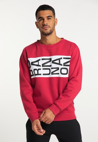 BRUNO BANANI Sweatshirt 'Richardson' in Rood: voorkant