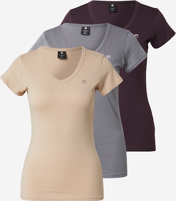 G-STAR Тениска в бежово: отпред