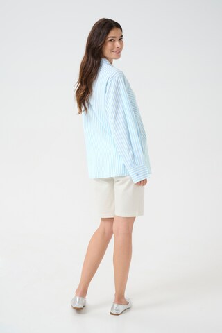 Cream Blouse 'Nadela' in Blue