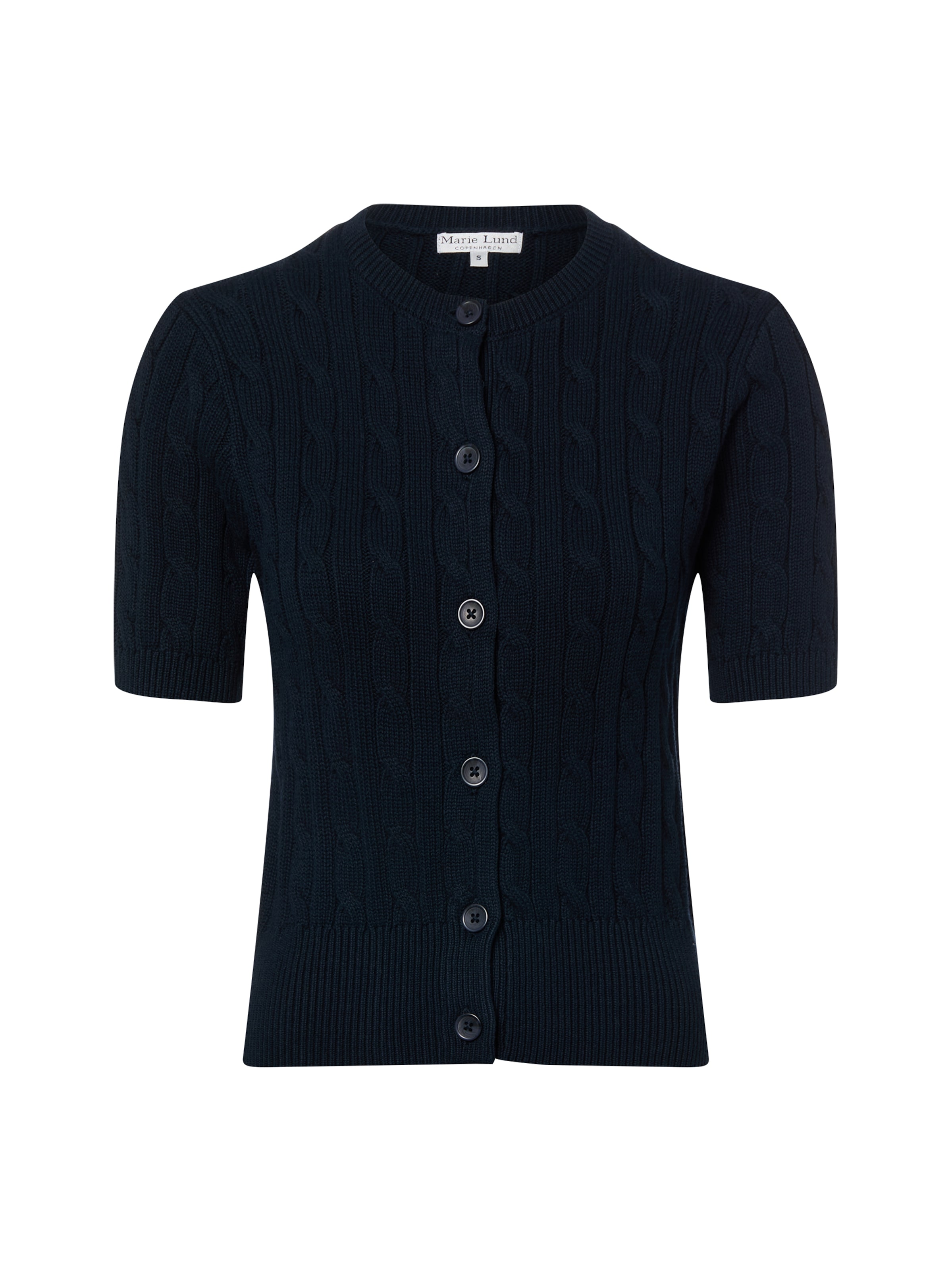 Cardigan Marie Lund en bleu : devant