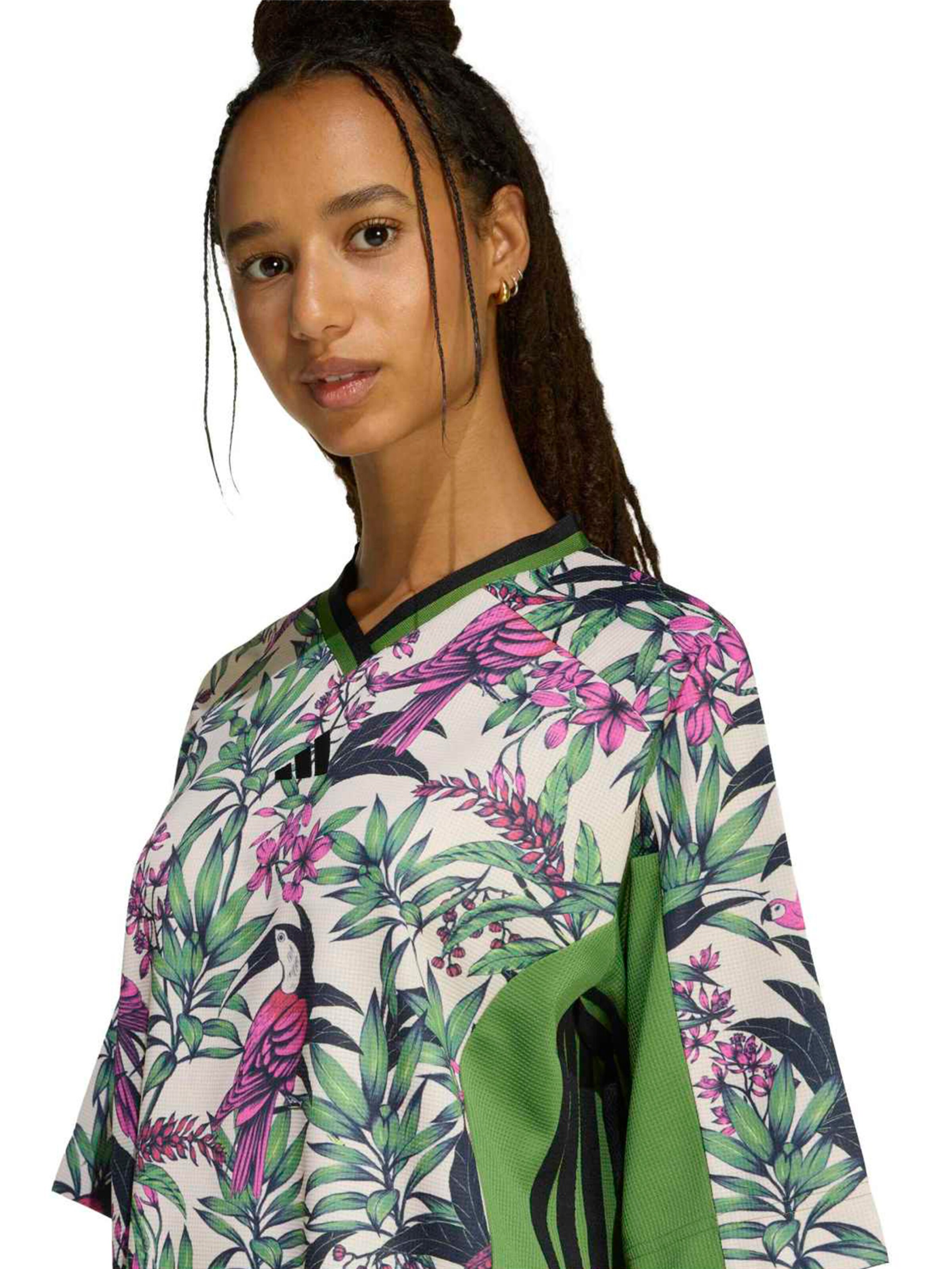 ADIDAS SPORTSWEARTehnička sportska majica 'ADIDAS x FARM RIO PREMIUM' - zelena boja