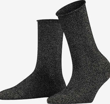 FALKE Socken 'Shiny' in Schwarz: Vorderseite