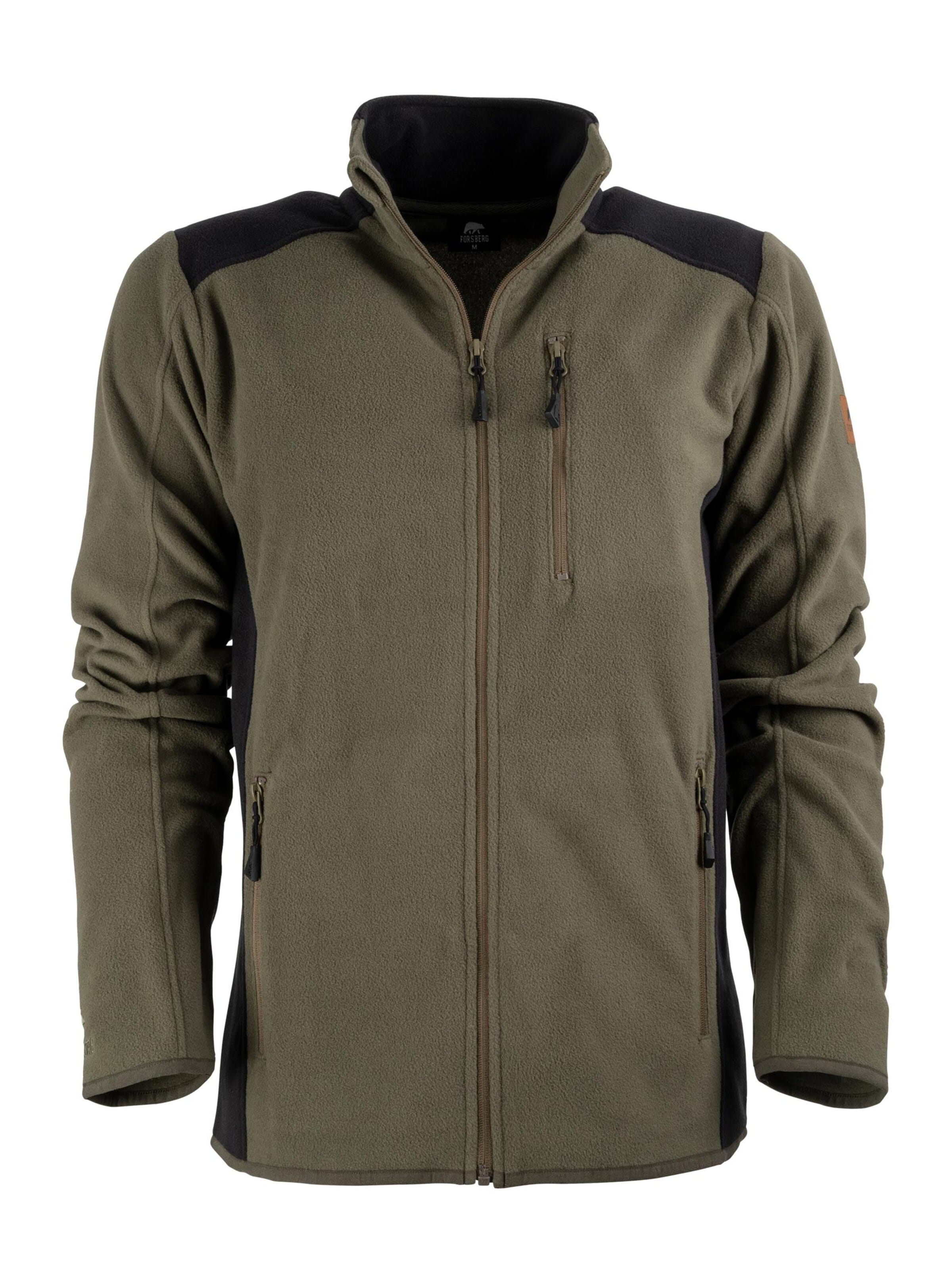 FORSBERG Fleece Jacket 'Brodir III funktionelle Fleecejacke' in Green: front