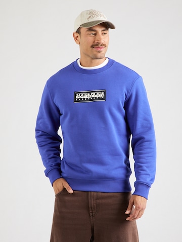 NAPAPIJRI Sweatshirt 'B-BOX' i blå: forside