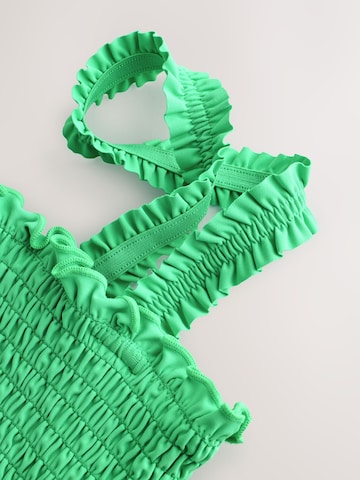 Next Bez ramienok Bikinový top - Zelená