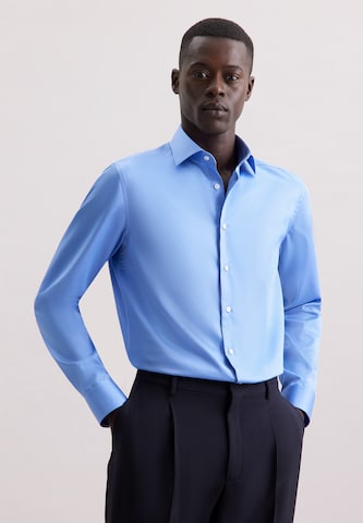 Coupe slim Chemise 'SMART CLASSICS' SEIDENSTICKER en bleu : devant