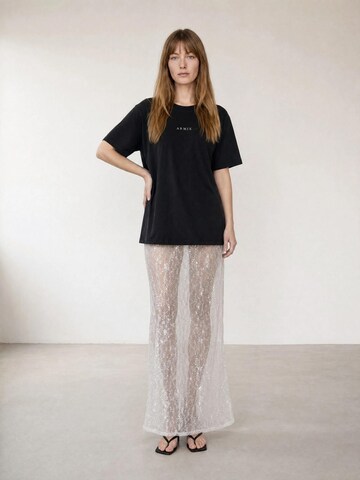 ARMIE Rok 'The Daisy Sequins Maxi Skirt' in Wit