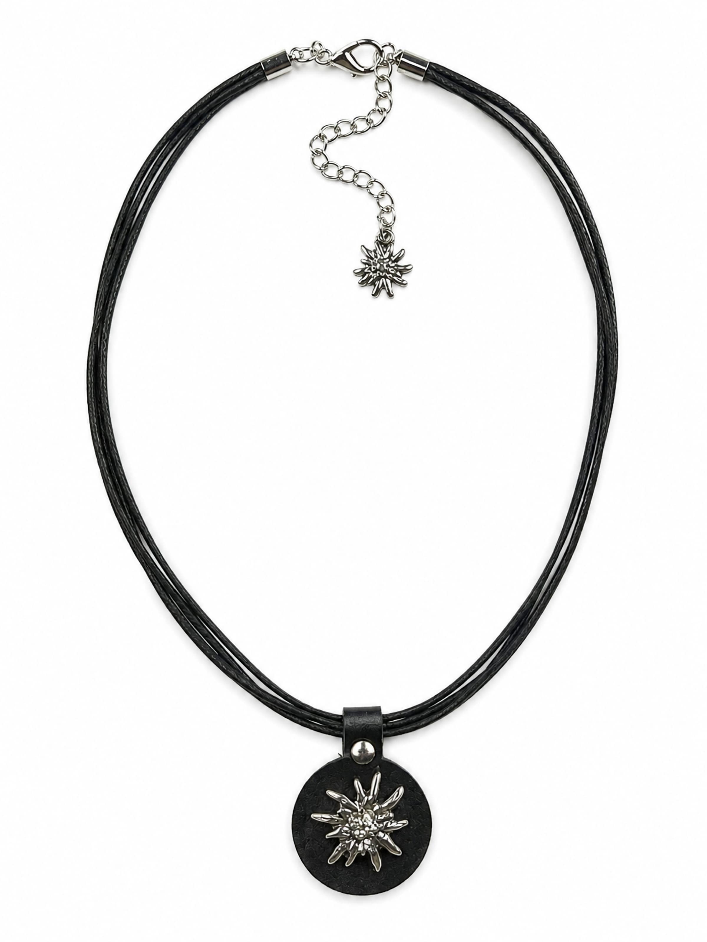Allgäu Rebell Necklace 'Tonerl' in Black: front