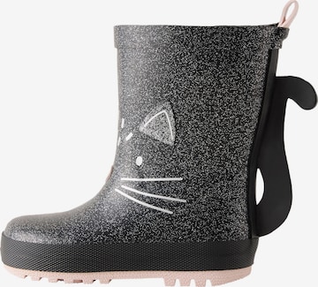 Bottes en caoutchouc Next en noir : devant