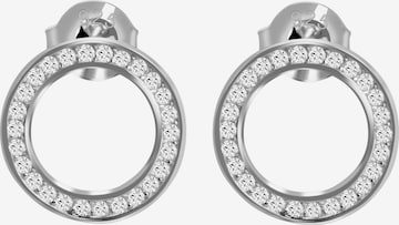 Akzent Ohrringe '"Florence" aus 925 Sterlingsilber, rhodiniert, langlebig' in Silber: Vorderseite