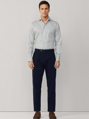 Hackett London Regular fit Zakelijk overhemd 'Double Face Bengal' in Groen