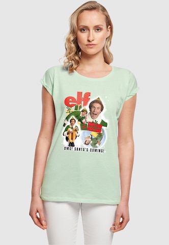 T-shirt 'Elf - Collage' ABSOLUTE CULT en vert : devant