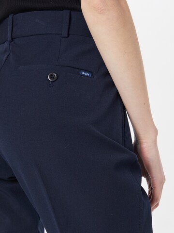 Slimfit Pantaloni con piega frontale di Polo Ralph Lauren in blu