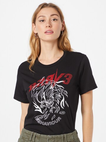 T-shirt DIESEL en noir : devant