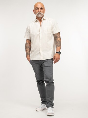 Indumentum Regular Fit Hemd in Beige
