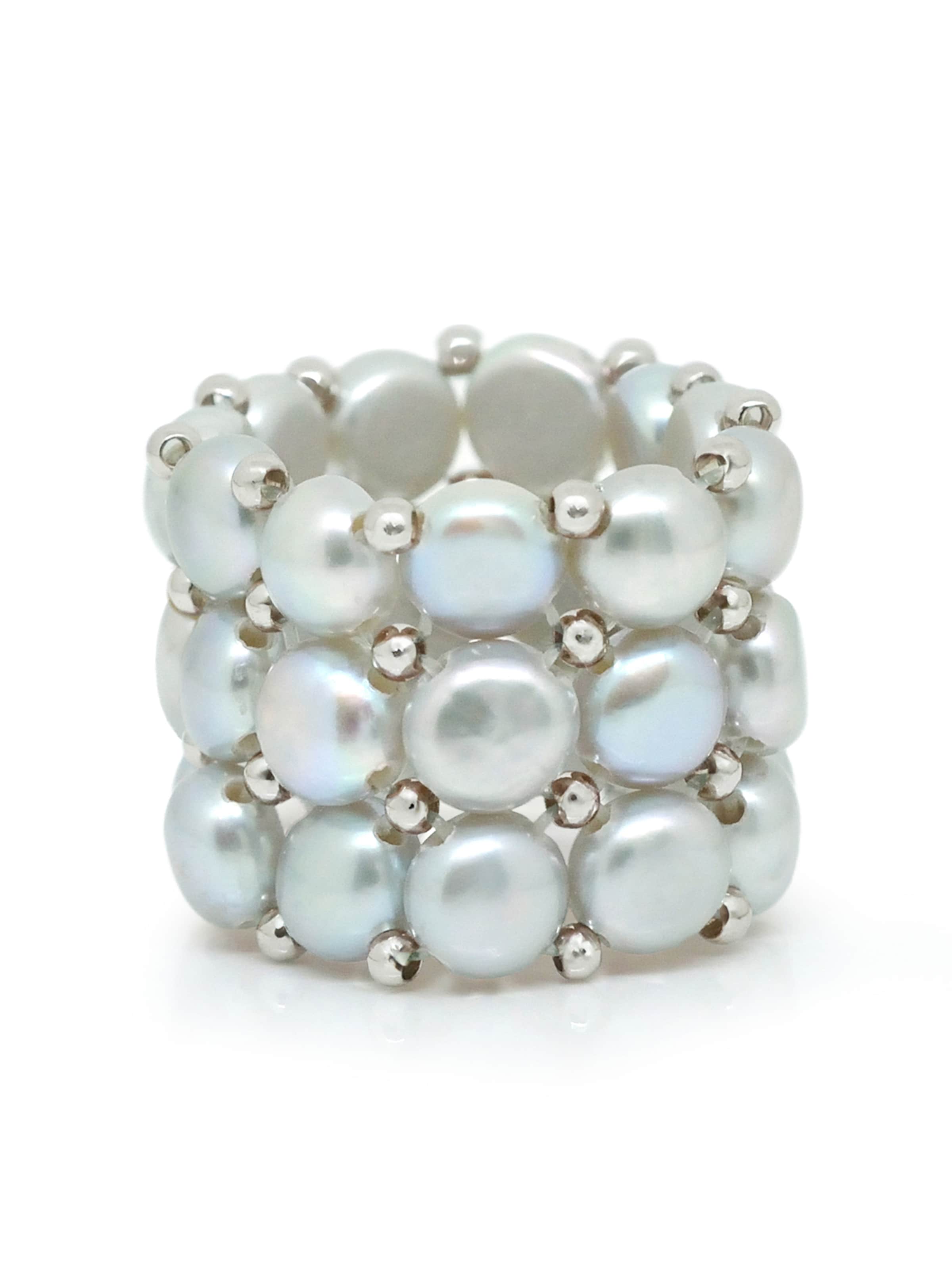 Anello 'TUILERIES' di Ateliers Saint Germain in grigio: frontale