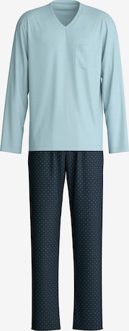 CALIDA Pajamas long 'Relax Imprint' in Blue: front