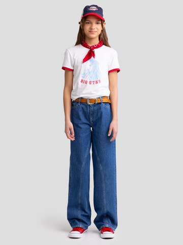 BIG STAR Wide leg Jeans 'Misaki' in Blauw