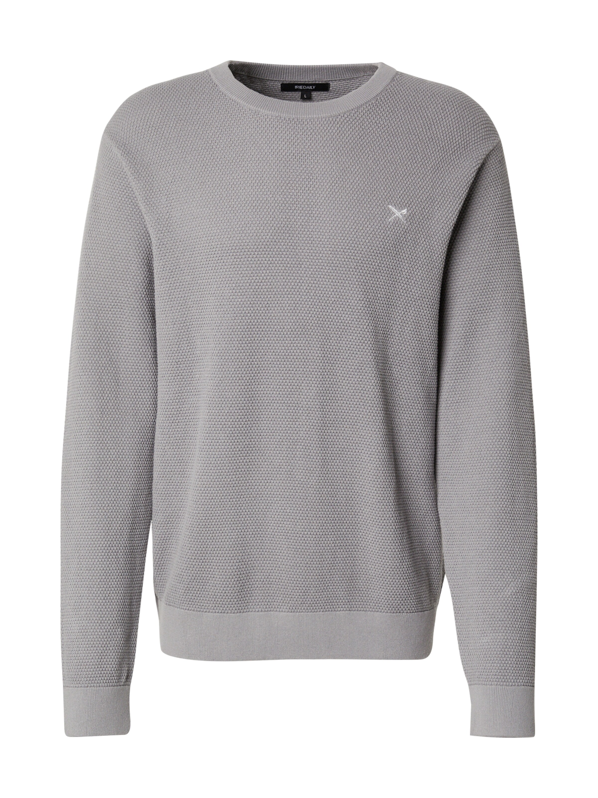 Iriedaily Trui 'Seedy Summer' in Grijs: voorkant
